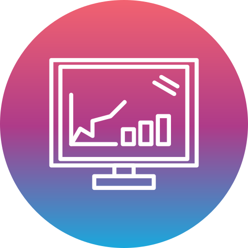 graphique statistique Generic gradient fill Icône