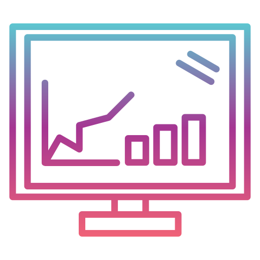 statistische grafiek Generic gradient outline icoon