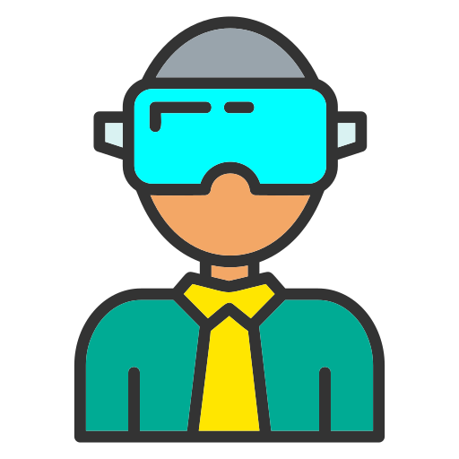 Virtual reality Generic color lineal-color icon