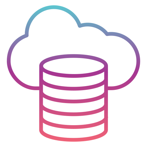 Cloud storage Generic gradient outline icon