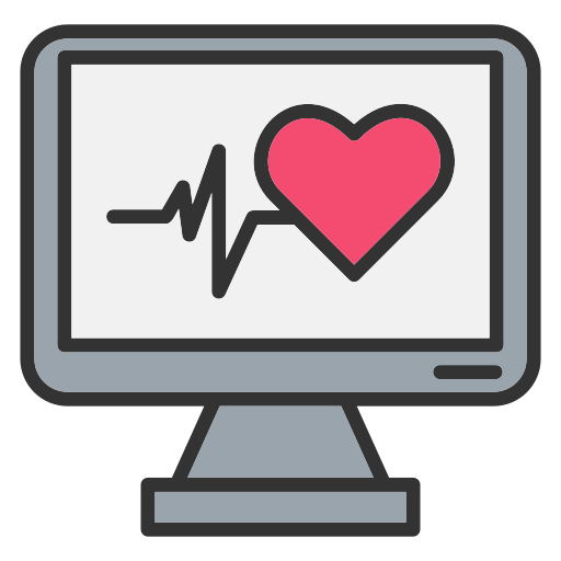 monitor de frequência cardíaca Generic color lineal-color Ícone