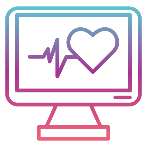 monitor de pulso cardiaco Generic gradient outline icono
