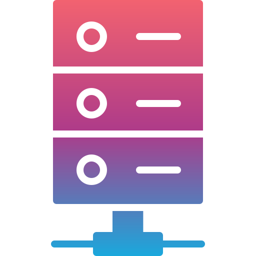 server Generic gradient fill icon