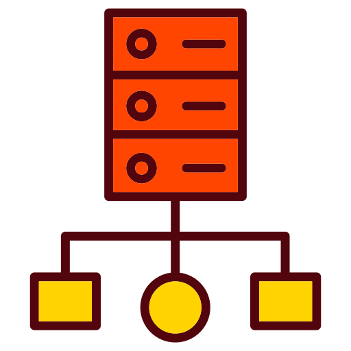 clustercomputers Generic color lineal-color icoon