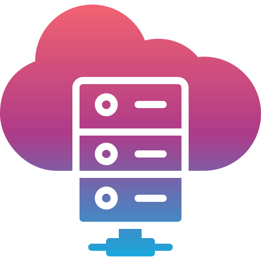 ホスティング Generic gradient fill icon