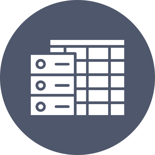 Data table Generic color fill icon