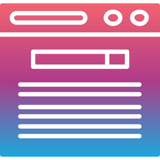 브라우저 Generic gradient fill icon