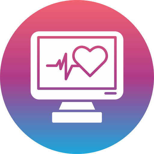 Heart rate monitor Generic gradient fill icon