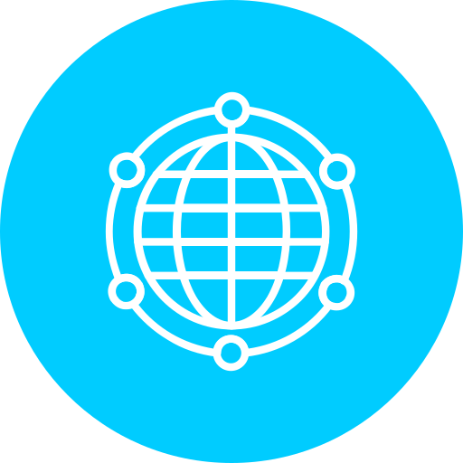 globales netzwerk Generic color fill icon