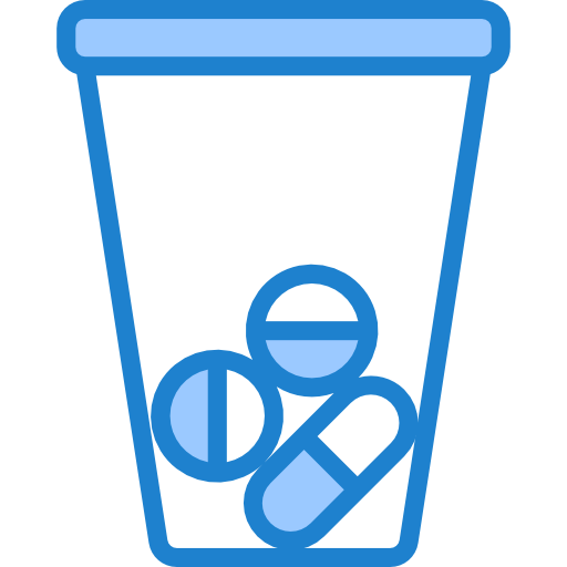 Medicine srip Blue icon