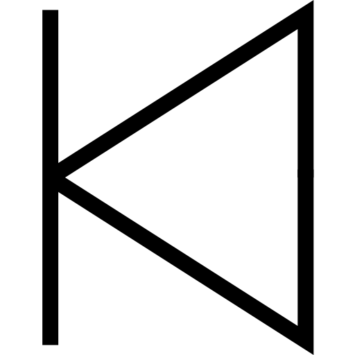 anterior Pictogramer Outline Ícone