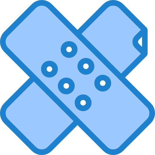 Bandage srip Blue icon