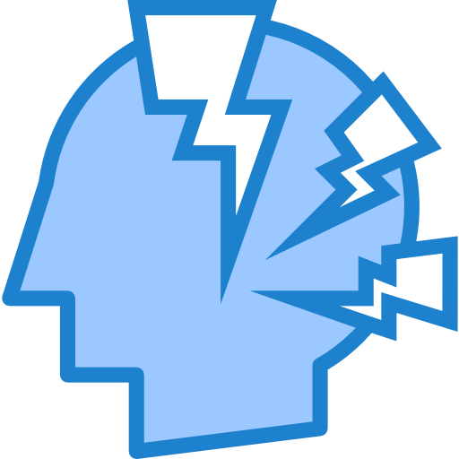 Stress srip Blue icon
