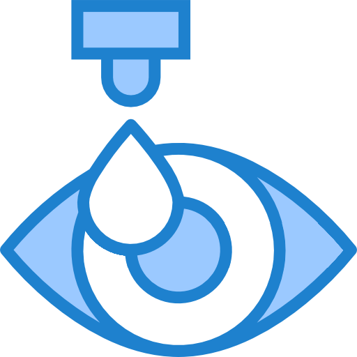 Eye drops srip Blue icon