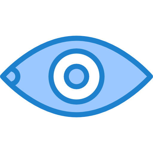 Eye srip Blue icon