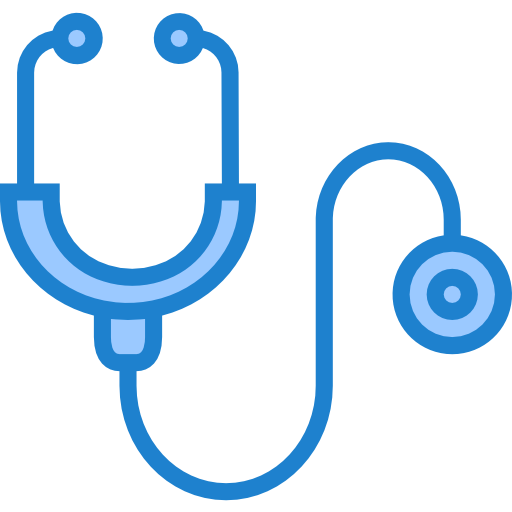 stethoskop srip Blue icon