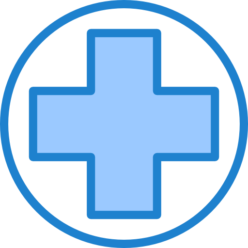znak szpitala srip Blue ikona