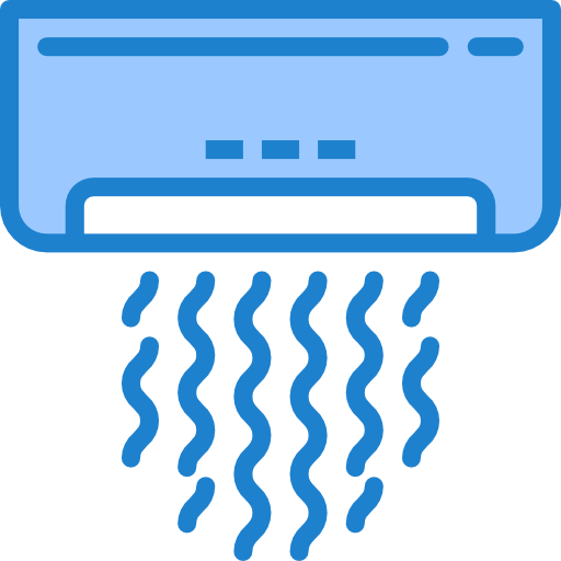 Air conditioner srip Blue icon