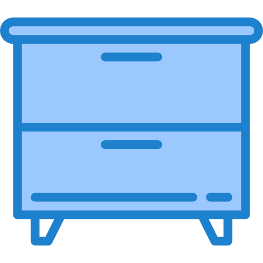 Bureau srip Blue icon