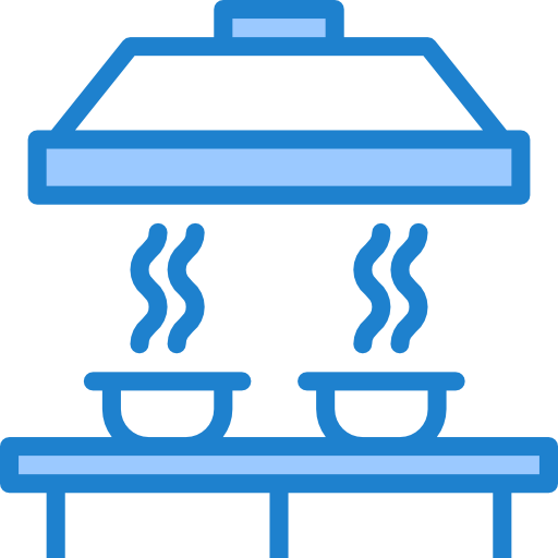 Smoke detector srip Blue icon