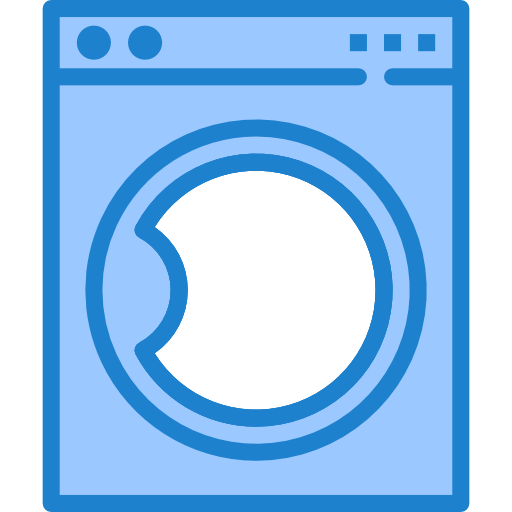 Washing machine srip Blue icon
