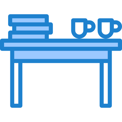 Coffee table srip Blue icon