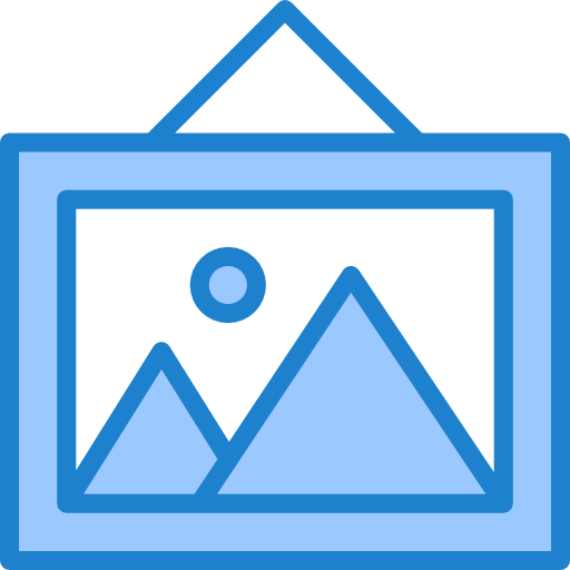 Frame srip Blue icon
