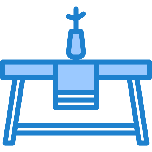 tavolo della cucina srip Blue icona