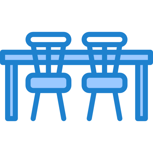 tavolo della cucina srip Blue icona