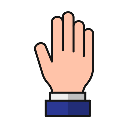 mano arriba Generic color lineal-color icono