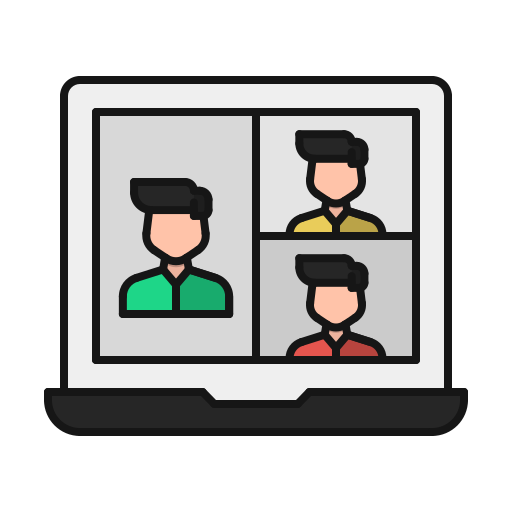 Online meeting Generic color lineal-color icon