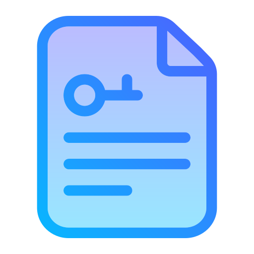 File lock Generic gradient lineal-color icon