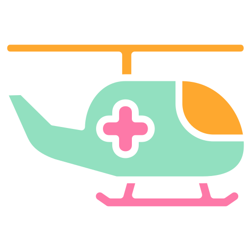 ambulanza aerea Generic color fill icona