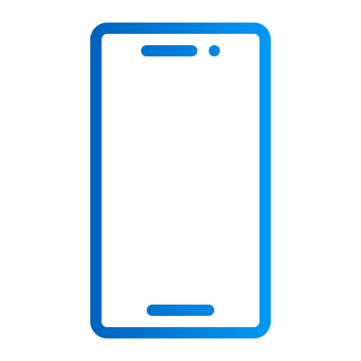 mobile Generic gradient outline icona