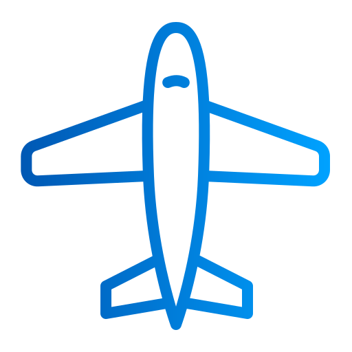 avion Generic gradient outline Icône