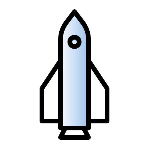 rakieta Generic gradient lineal-color ikona