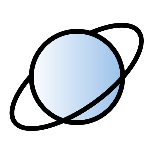 pianeta Generic gradient lineal-color icona