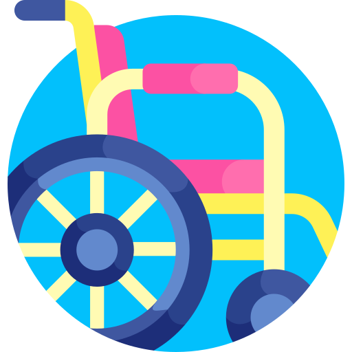 車椅子 Detailed Flat Circular Flat icon