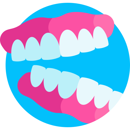入れ歯 Detailed Flat Circular Flat icon