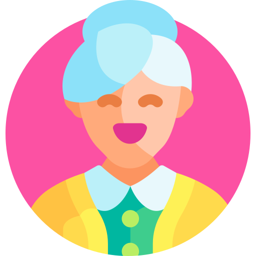 Old woman Detailed Flat Circular Flat icon