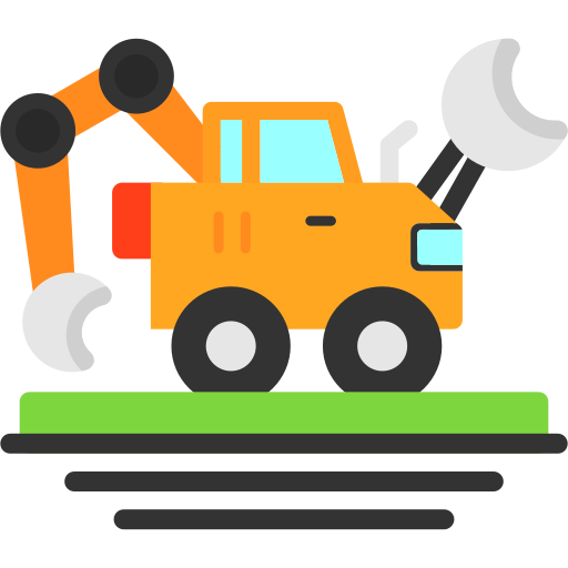 Backhoe Generic color fill icon