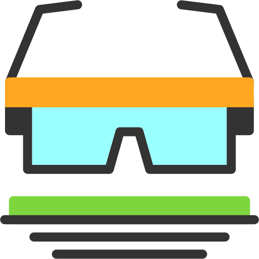 Safety googles Generic color fill icon