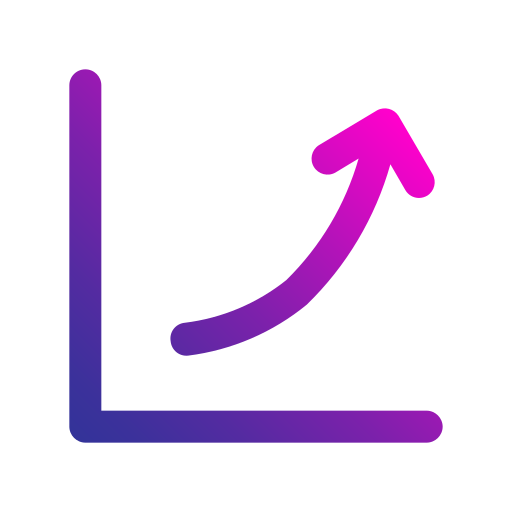 折れ線グラフ Generic gradient outline icon