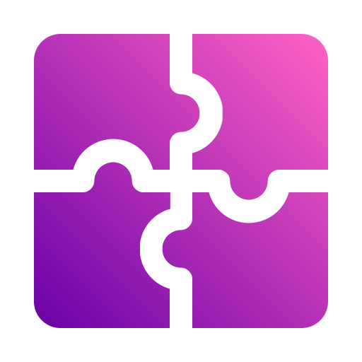 퍼즐 Generic gradient fill icon