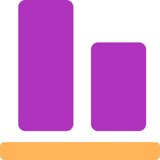 垂直方向の配置 Generic color fill icon