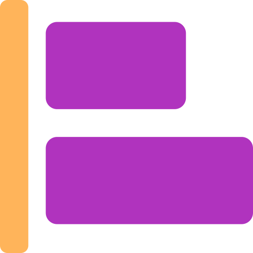 왼쪽 정렬 Generic color fill icon