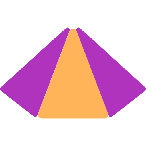 triângulos Generic color fill Ícone