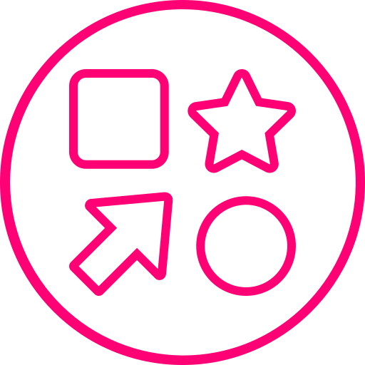 모양 Generic color outline icon