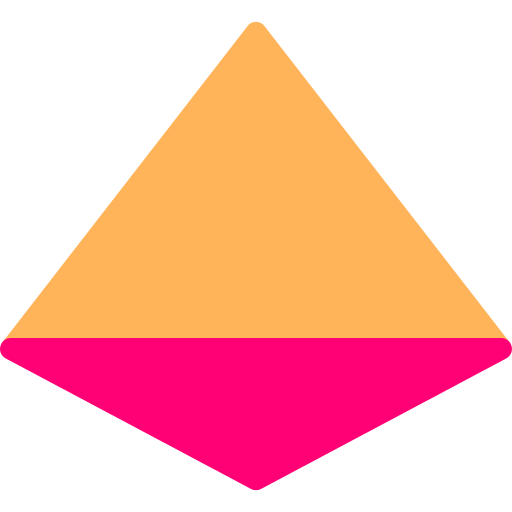 tetraedro Generic color fill icona