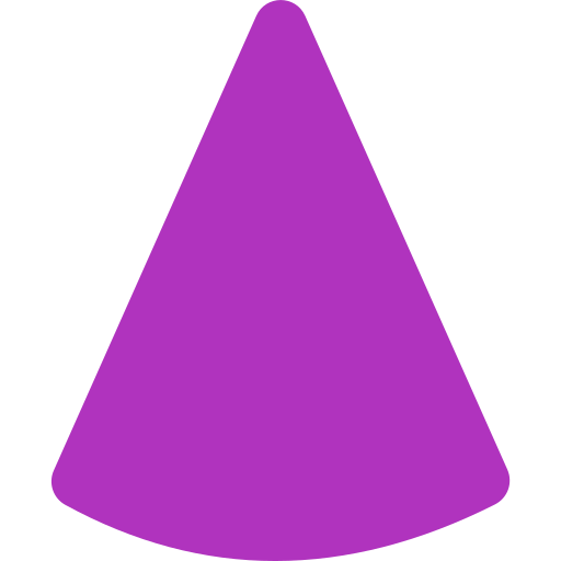 円錐 Generic color fill icon